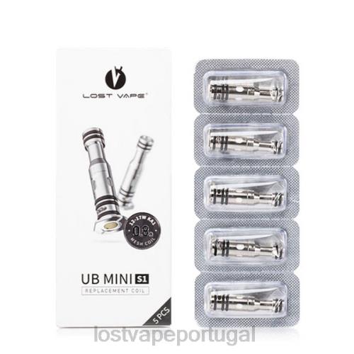 Lost Vape Contact Portugal - Lost Vape UB mini bobinas de reposição (pacote com 5) XLTF28 0,8ohm
