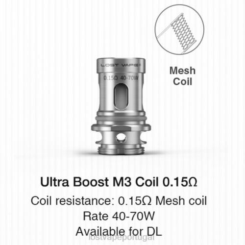 Lost Vape Contact Portugal - Lost Vape Ultra bobinas de reforço (pacote com 5) XLTF2348 m3 v2 0,15ohm