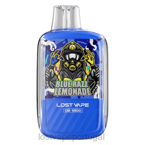Lost Vape Lisbon - Lost Vape Orion ob5500 5500 baforadas 14ml 50mg descartáveis XLTF22 limonada razz azul