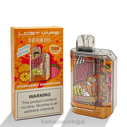 Lost Vape Contact Portugal - Lost Vape Orion barra descartável | 7500 baforadas | 18ml | 50mg XLTF298 verão de morango