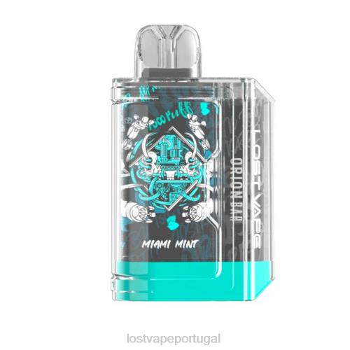 Lost Vape Disposable - Lost Vape Orion barra descartável | 7500 baforadas | 18ml | 50mg XLTF284 hortelã de miami