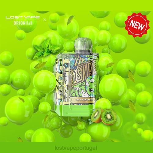 Lost Vape Flavors - Lost Vape Orion barra descartável | 7500 baforadas | 18ml | 50mg XLTF289 kiwi dourado menta