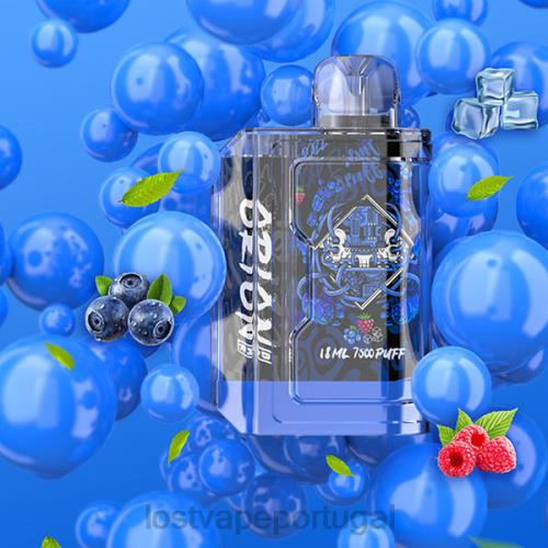Lost Vape Lisbon - Lost Vape Orion barra descartável | 7500 baforadas | 18ml | 50mg XLTF282 gelo azul
