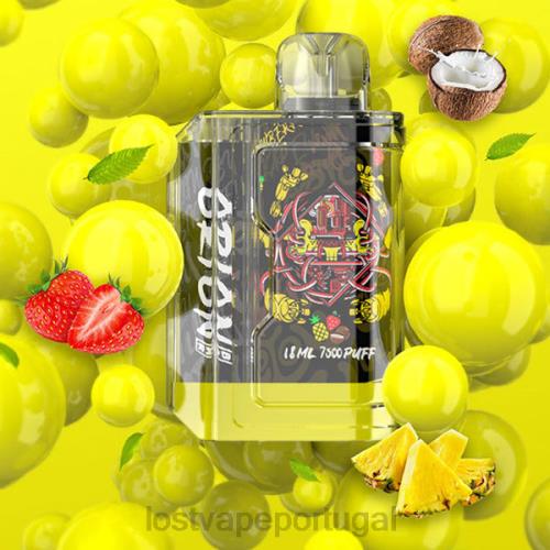 Lost Vape Wholesale - Lost Vape Orion barra descartável | 7500 baforadas | 18ml | 50mg XLTF280 piña colada de morango