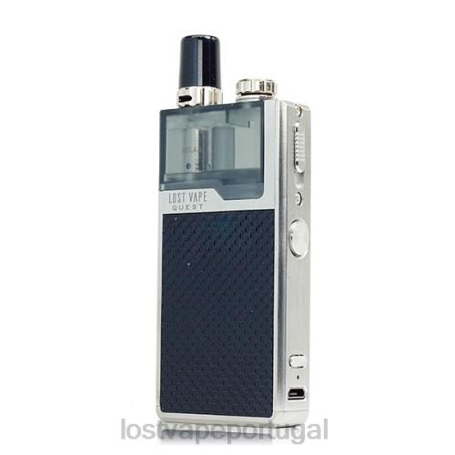 Lost Vape Contact Portugal - Lost Vape Quest kit completo do dispositivo orion q pod XLTF2468 tecido prateado/preto