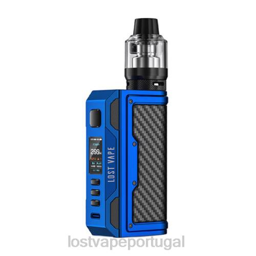 Lost Vape Contact Portugal - Lost Vape Thelema kit quest 200w XLTF2138 azul fosco/fibra de carbono