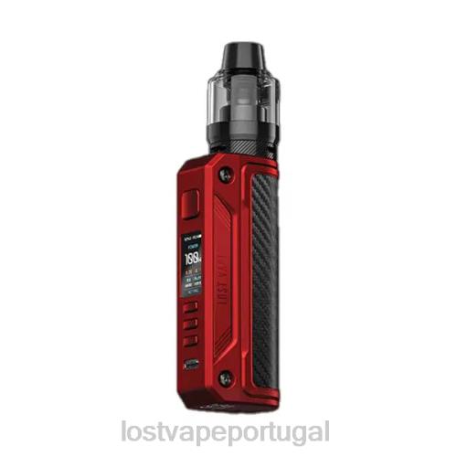 vermelho fosco/fibra de carbono
