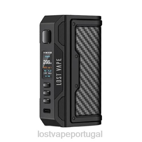 Lost Vape Disposable - Lost Vape Thelema missão 200w mod XLTF214 preto/fibra de carbono