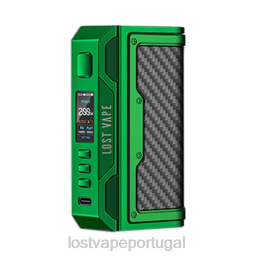 Lost Vape Disposable - Lost Vape Thelema missão 200w mod XLTF2184 verde/fibra de carbono