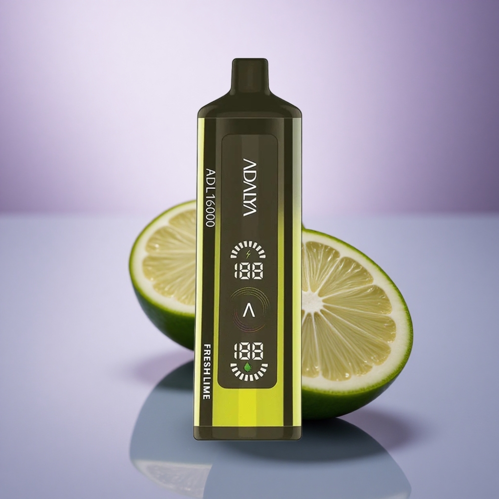 Adalya ADL 16000 PRO Puffs Fresh Lime com 25ml de líquido e 1000 mAh