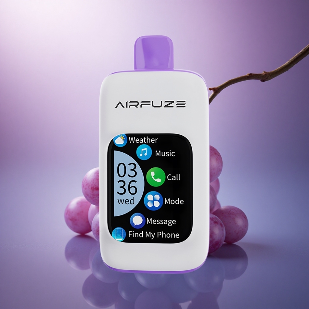 AirFuze Smart 30000 Puffs Explosão de Uva TFT 5% Nicotina 900mAh