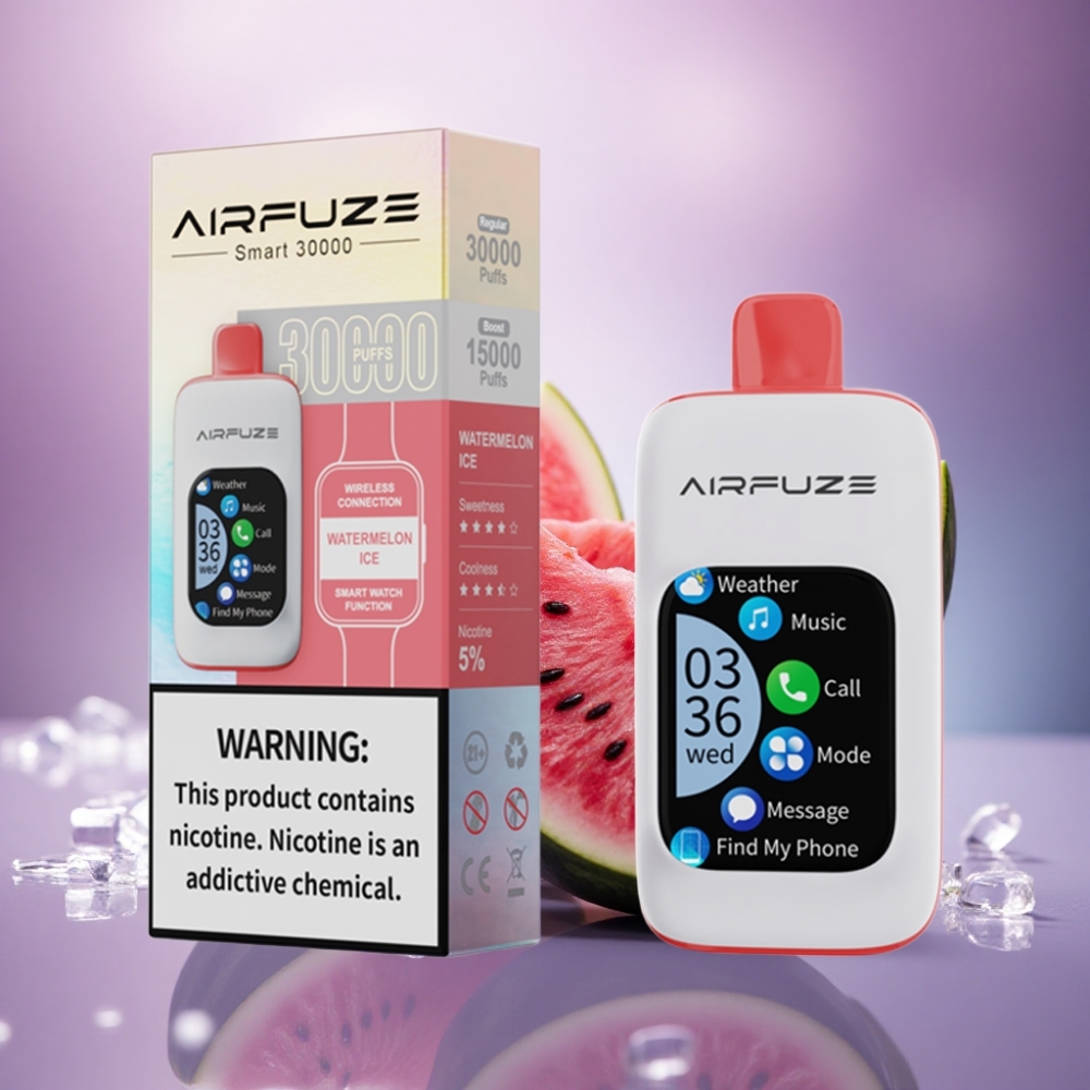 AirFuze Smart 30000 Puffs Melancia Gelo 5% Nicotina 900mAh