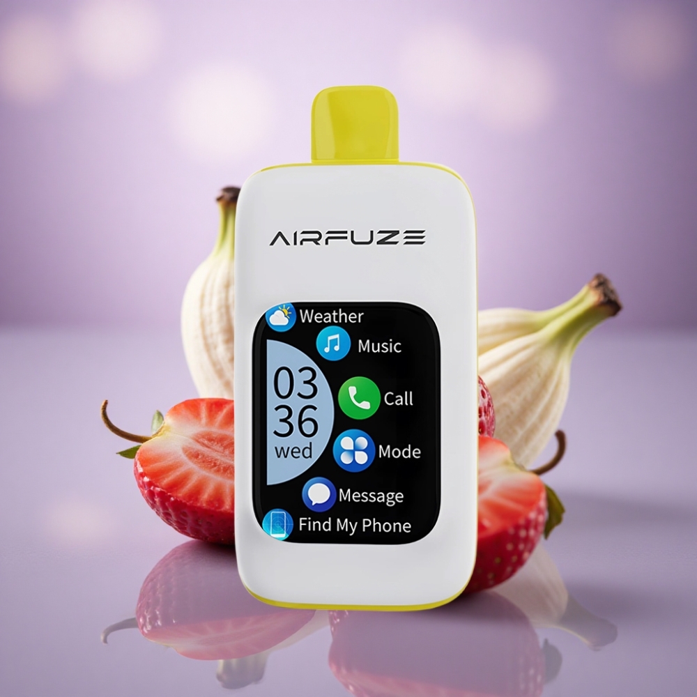 AirFuze Smart Pro 40000 Puffs Morango Banana 900mAh 5% Nicotina