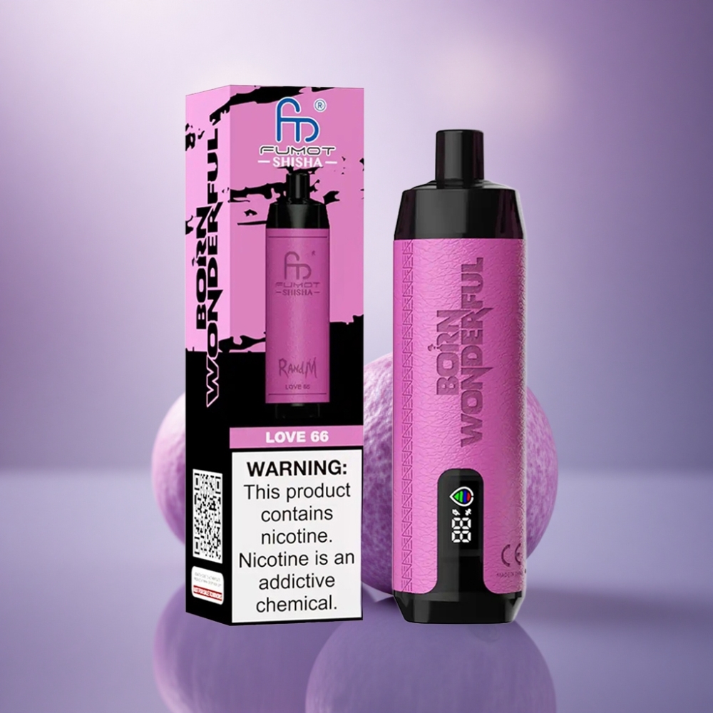 RandM Fumot Shisha 10000 Puffs Amor 66 com 18ml e 850 mAh