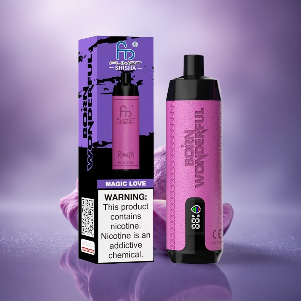 RandM Fumot Shisha 10000 Puffs Amor Mágico com Indicador LED e 850 mAh