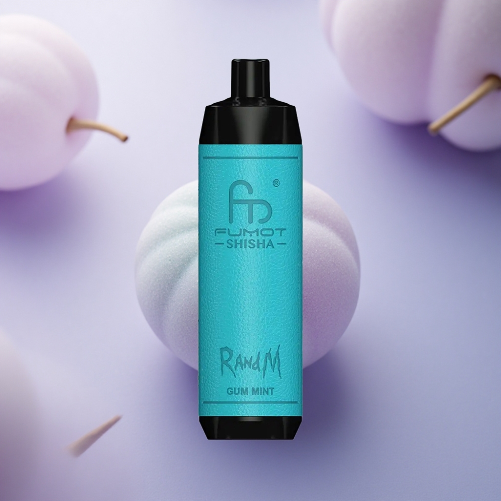 RandM Fumot Shisha 10000 Puffs Goma Hortelã 0.5% Nicotina 850 mAh
