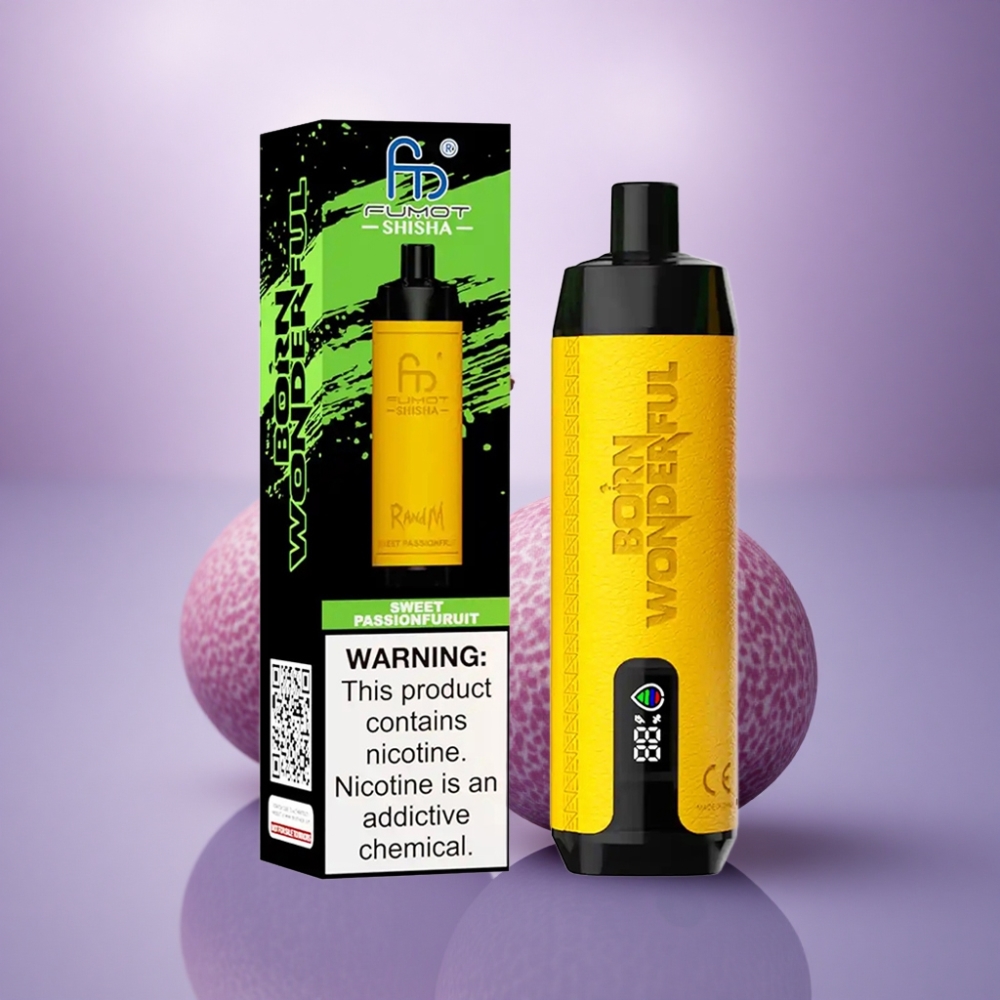 RandM Fumot Shisha 10000 Puffs Maracujá Doce com 18ml e 850 mAh