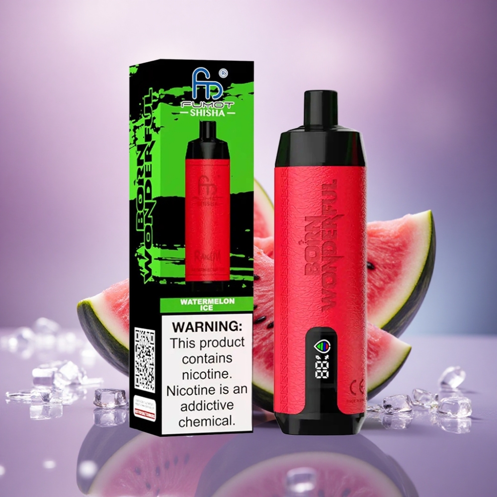 RandM Fumot Shisha 10000 Puffs Melancia Gelo 18ml 850mAh