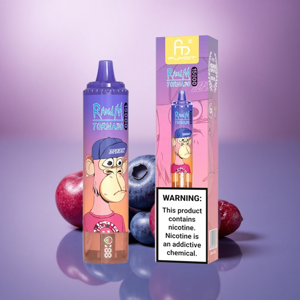 RandM Fumot Tornado 15000 Puffs Mirtilo Cereja Cranberry 25ml 850mAh