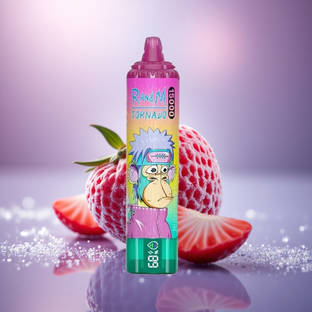 RandM Fumot Tornado 15000 Puffs Morango Gelado 25ml 850mAh