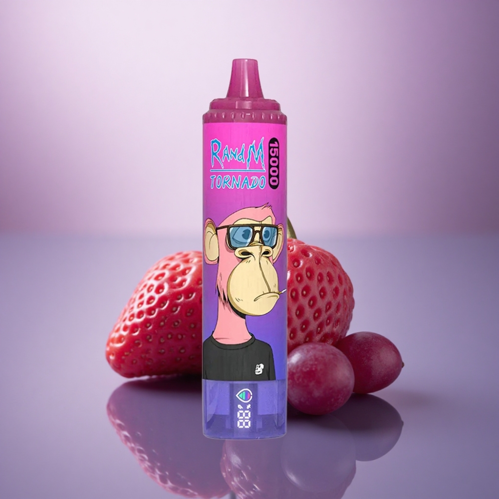 RandM Fumot Tornado 15000 Puffs Morango Uva 25ml 850mAh