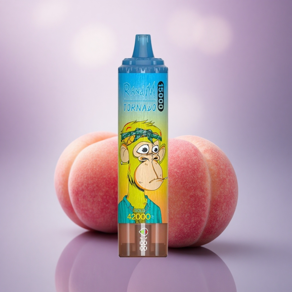 RandM Fumot Tornado 15000 Puffs Pêssego Manga 25ml 850mAh