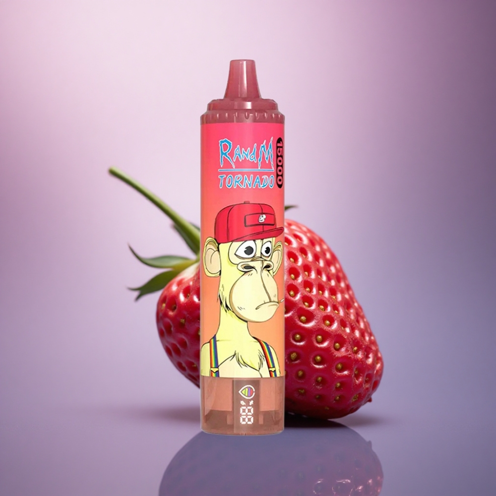 RandM Fumot Tornado 15000 Puffs Tornado de Morango Red Bull 25ml 5% Nicotina
