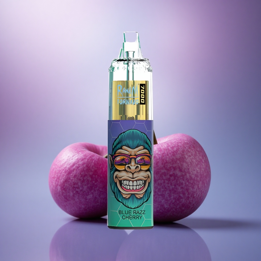 RandM Fumot Tornado 7000 Puffs Cereja Framboesa Azul 14ML 850mAh