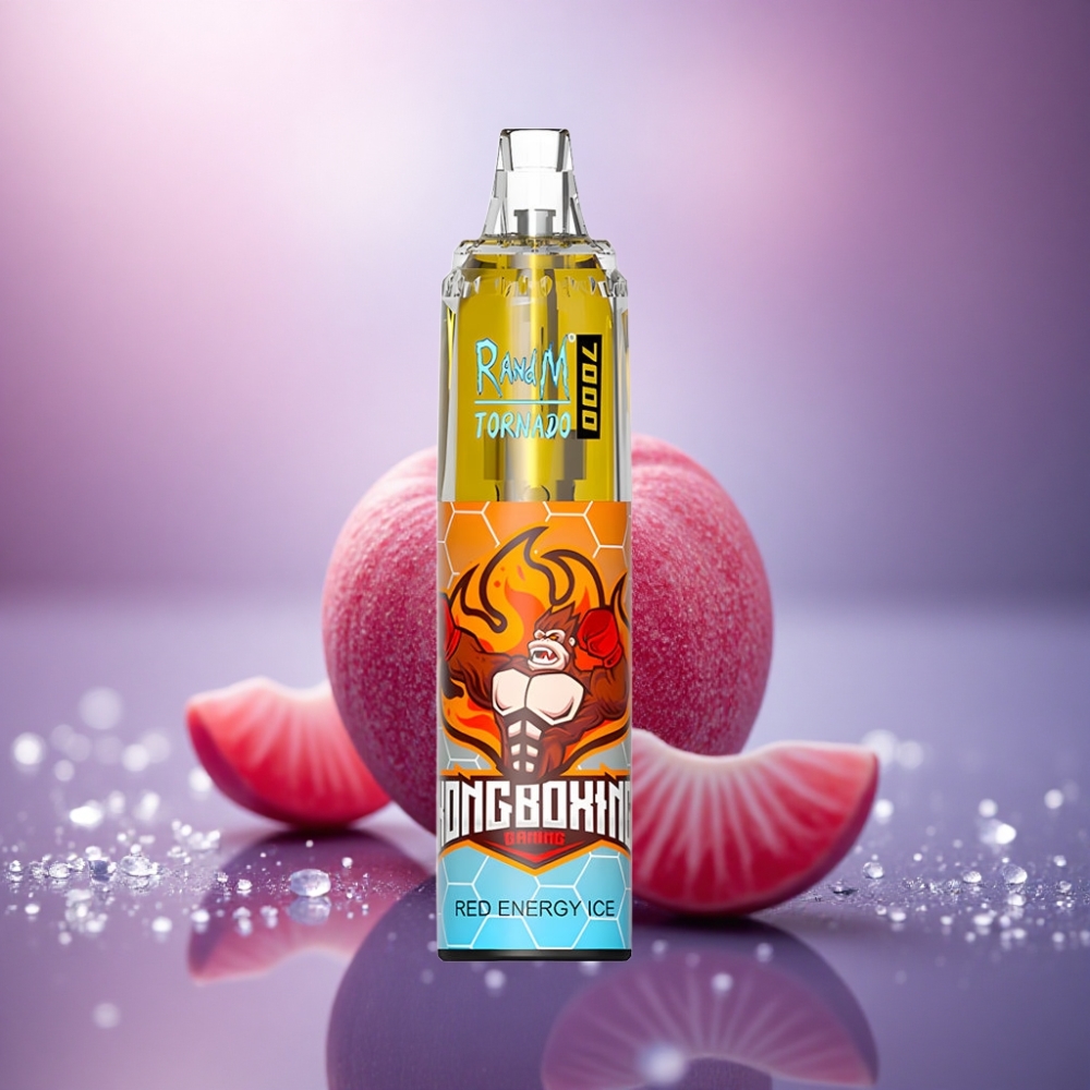 RandM Fumot Tornado 7000 Puffs Energia Vermelha Gelo 14ML 850mAh