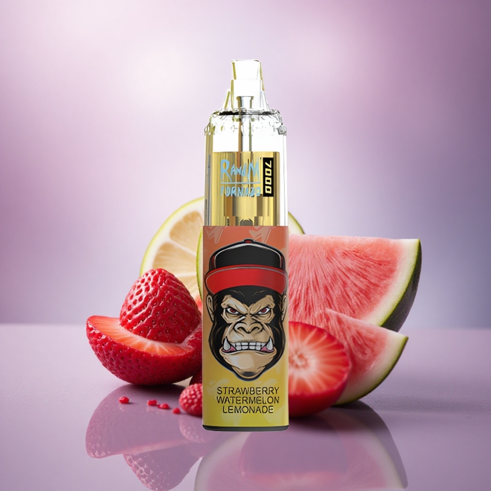RandM Fumot Tornado 7000 Puffs Limão Morango Melancia com 14 ML e 5% Nicotina