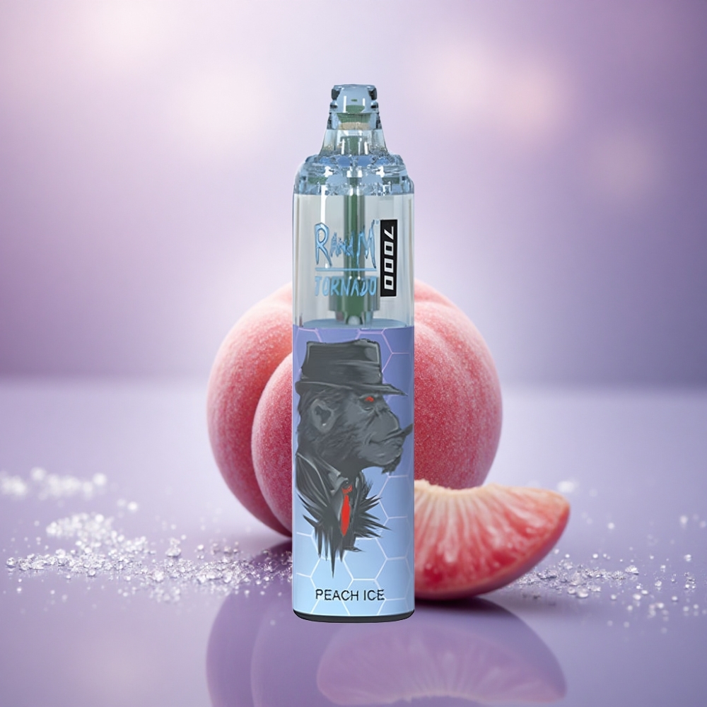 RandM Fumot Tornado 7000 Puffs Pêssego Gelo 14 ML 850 mAh