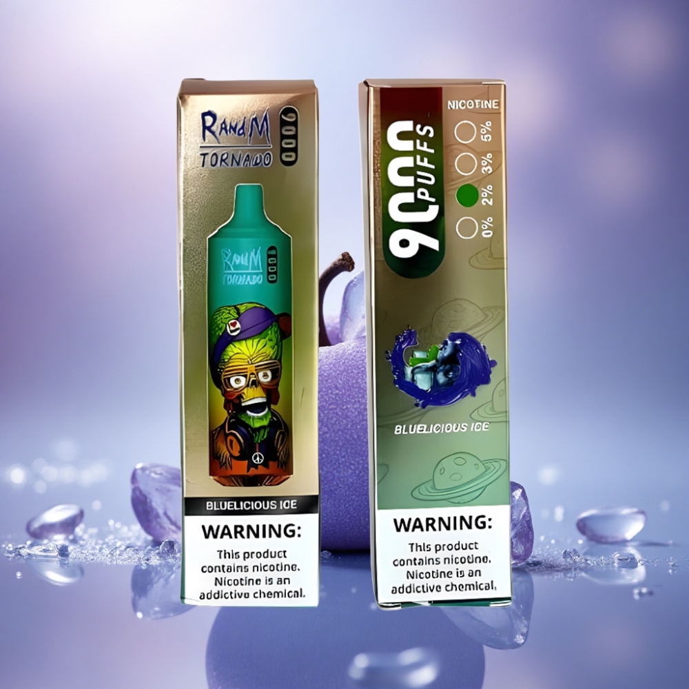 RandM Fumot Tornado 9000 Puffs Gelado Saboroso 18mL 850mAh