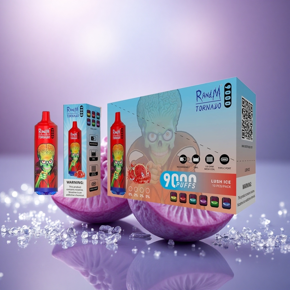 RandM Fumot Tornado 9000 Puffs Gelo Refrescante 18mL 850mAh