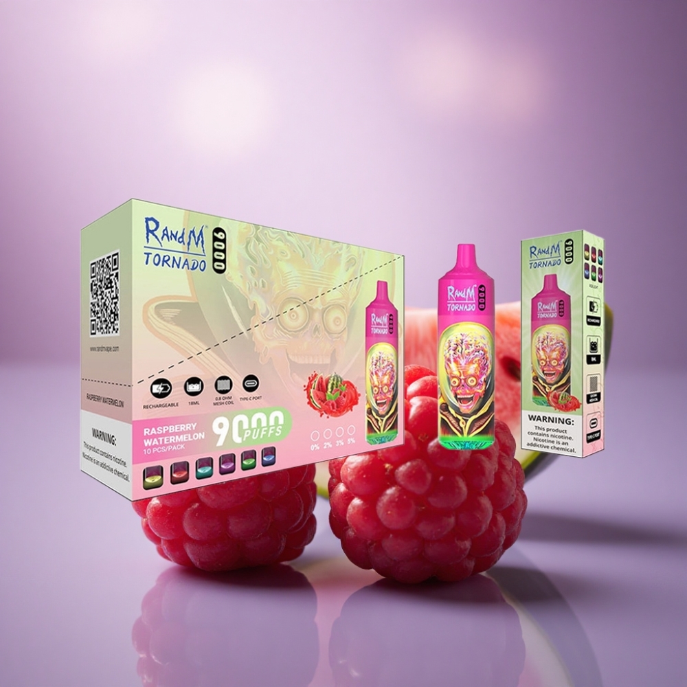 RandM Fumot Tornado 9000 Puffs Melancia Framboesa 850 mAh 18 mL