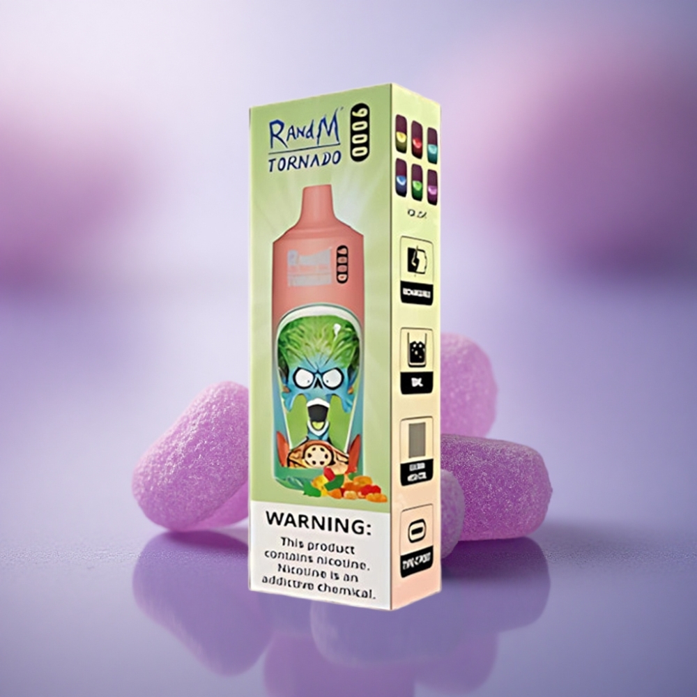 RandM Fumot Tornado 9000 Puffs Urso de Goma 850 mAh 18 mL