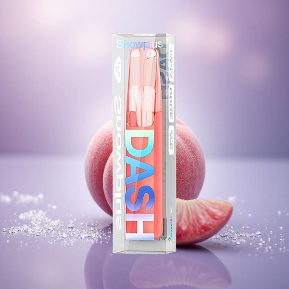 Snowplus Dash 4000 Puffs Gelo de Pêssego Cerâmico 530 mAh