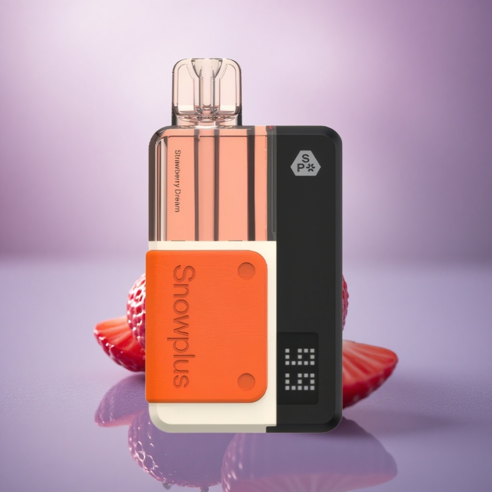 Snowplus Swift 15000 Puffs Pod Kit Sonho de Morango com Bateria 1000mAh e 2+10ml Recarregável