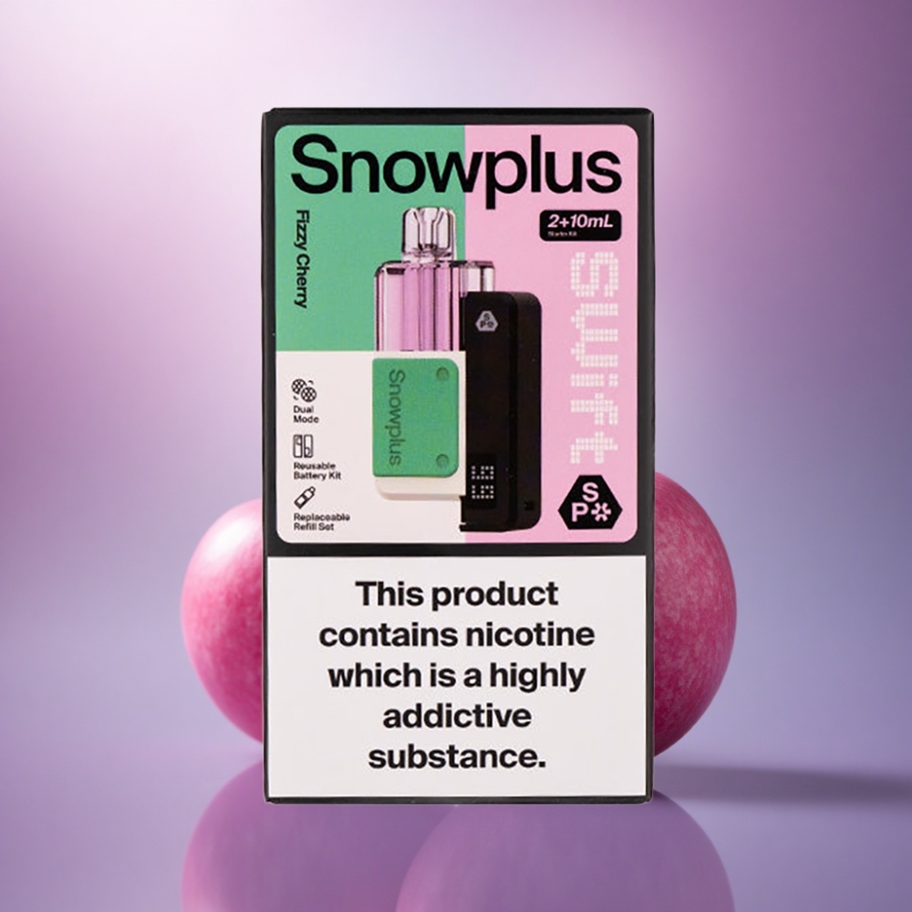 Snowplus Swift 5000 Puffs Cereja Efervescente 2% Nicotina 1000 mAh