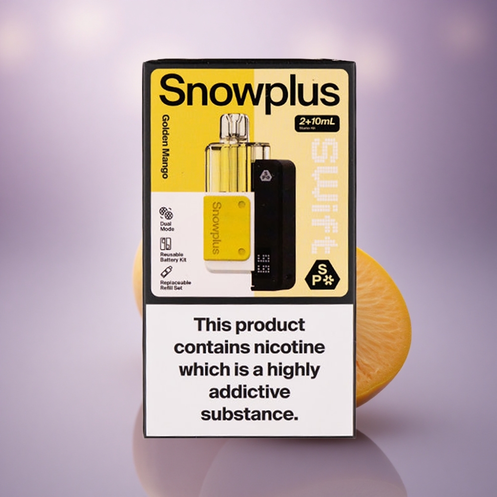 Snowplus Swift 5000 Puffs Manga Dourada 1000 mAh 2% Nicotina