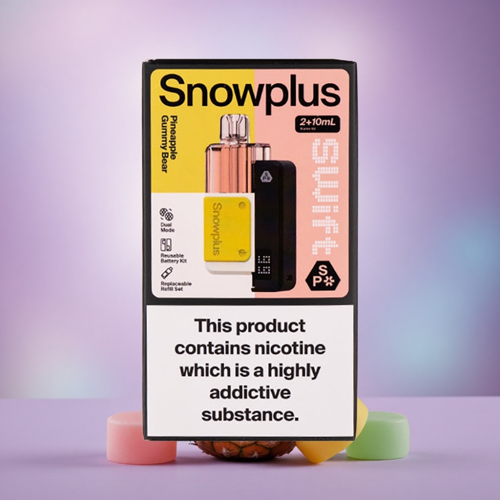 Snowplus Swift 5000 Puffs Urso de Goma de Abacaxi 1000 mAh 2% Nicotina