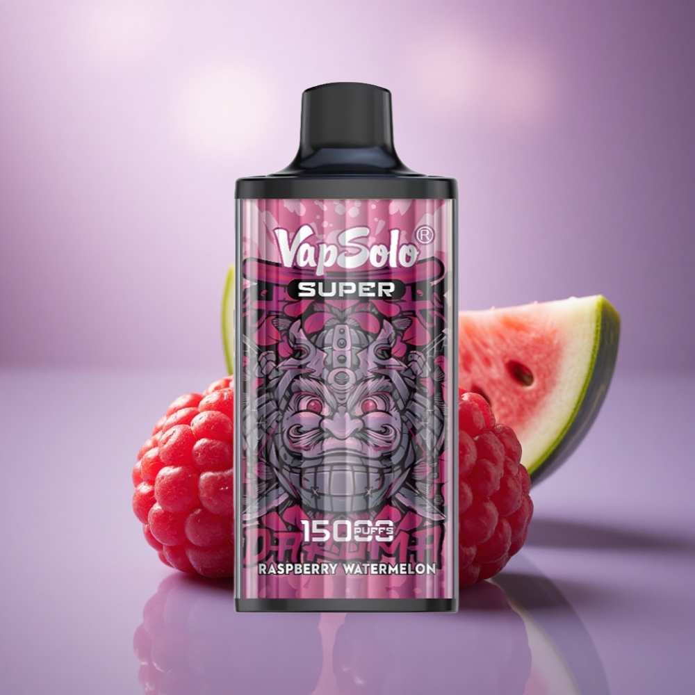 Vapsolo Super 15000 Puffs Framboesa Melancia 40ml 850mAh