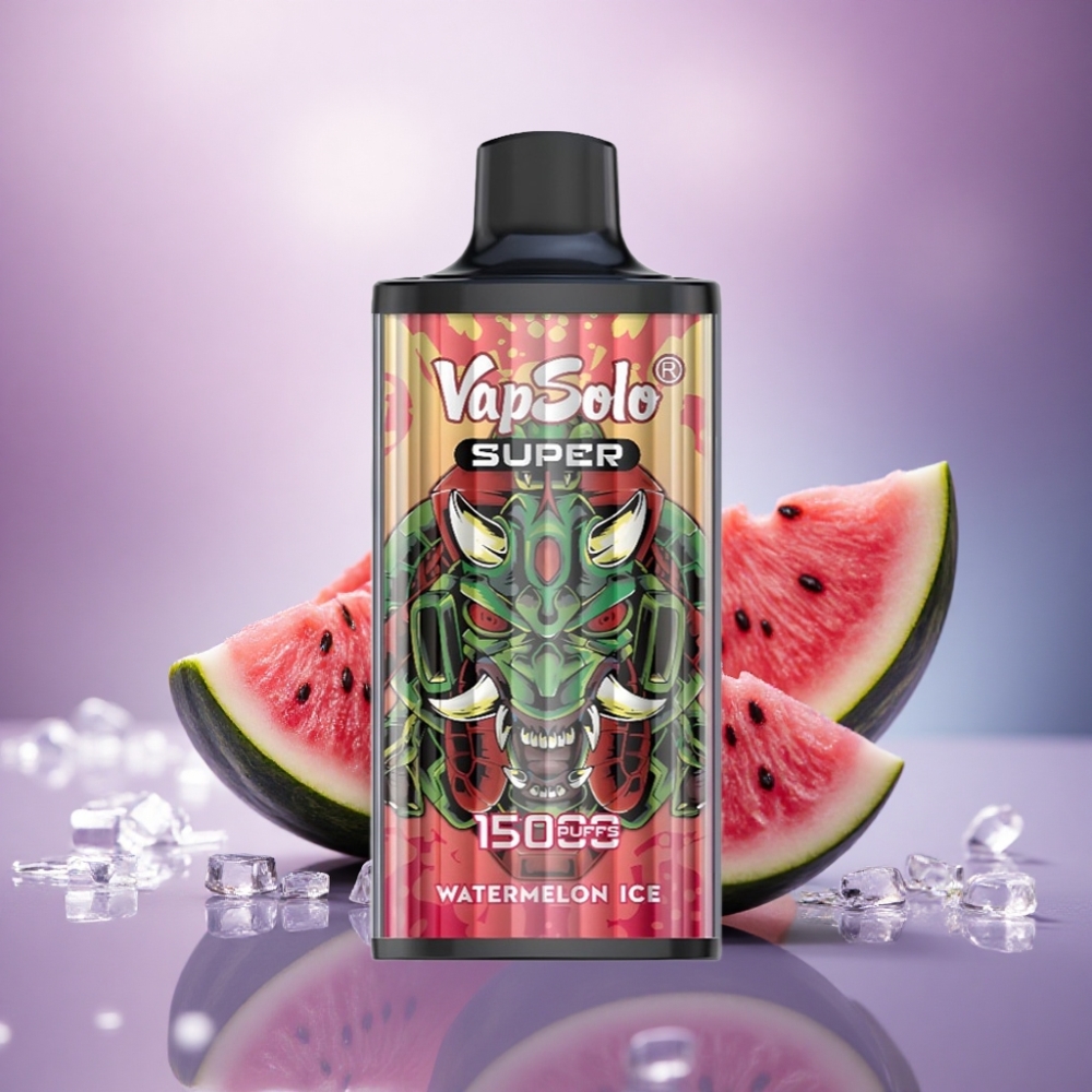 Vapsolo Super 15000 Puffs Melancia Gelo 40ml 850mAh Tipo-C