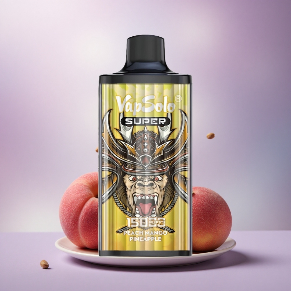 Vapsolo Super 15000 Puffs Pêssego Manga Abacaxi 40ml 850mAh