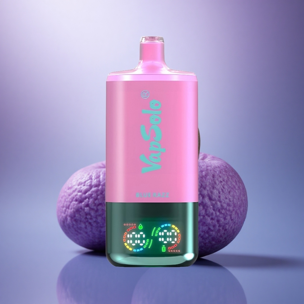 Vapsolo Triple 30000 Puffs Azul Framboesa Tipo-C 40ml Nicotina 50mg/ml