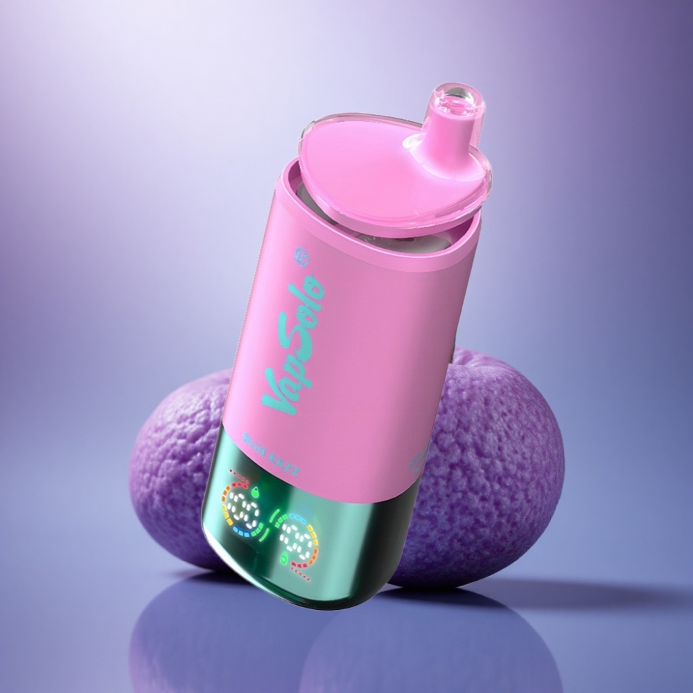 Vapsolo Triple 30000 Puffs Azul Framboesa Tipo-C 40ml Nicotina 50mg/ml