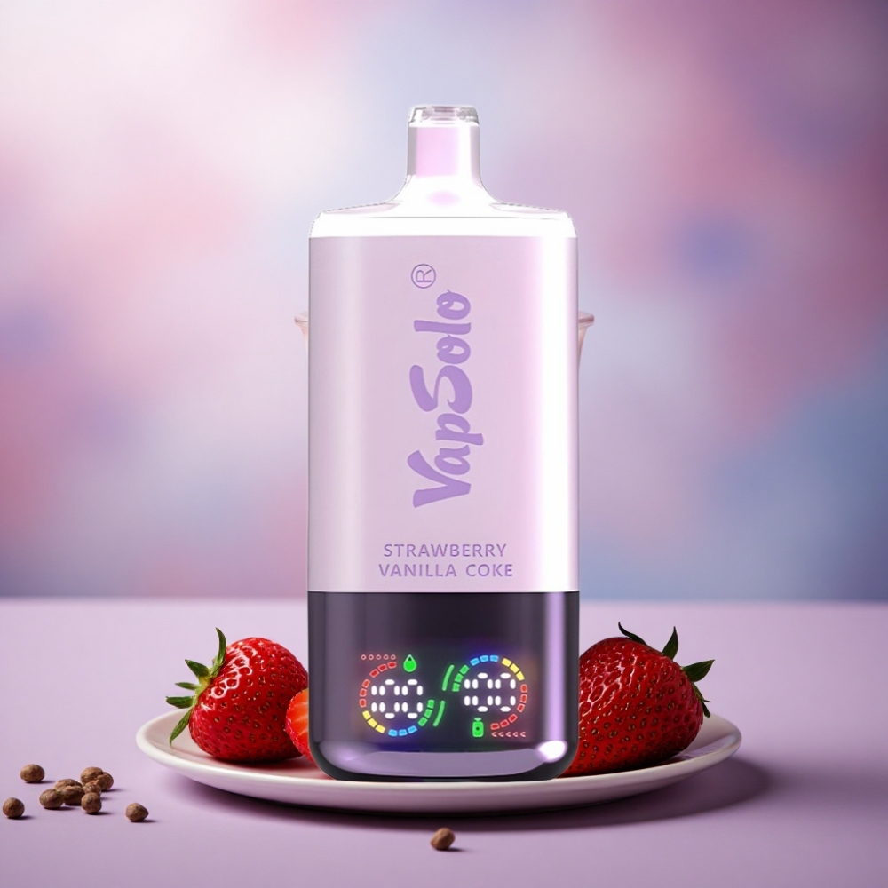 Vapsolo Triple 30000 Puffs Coca-Cola Morango Baunilha com E-Líquido de 40ml e Tipo-C