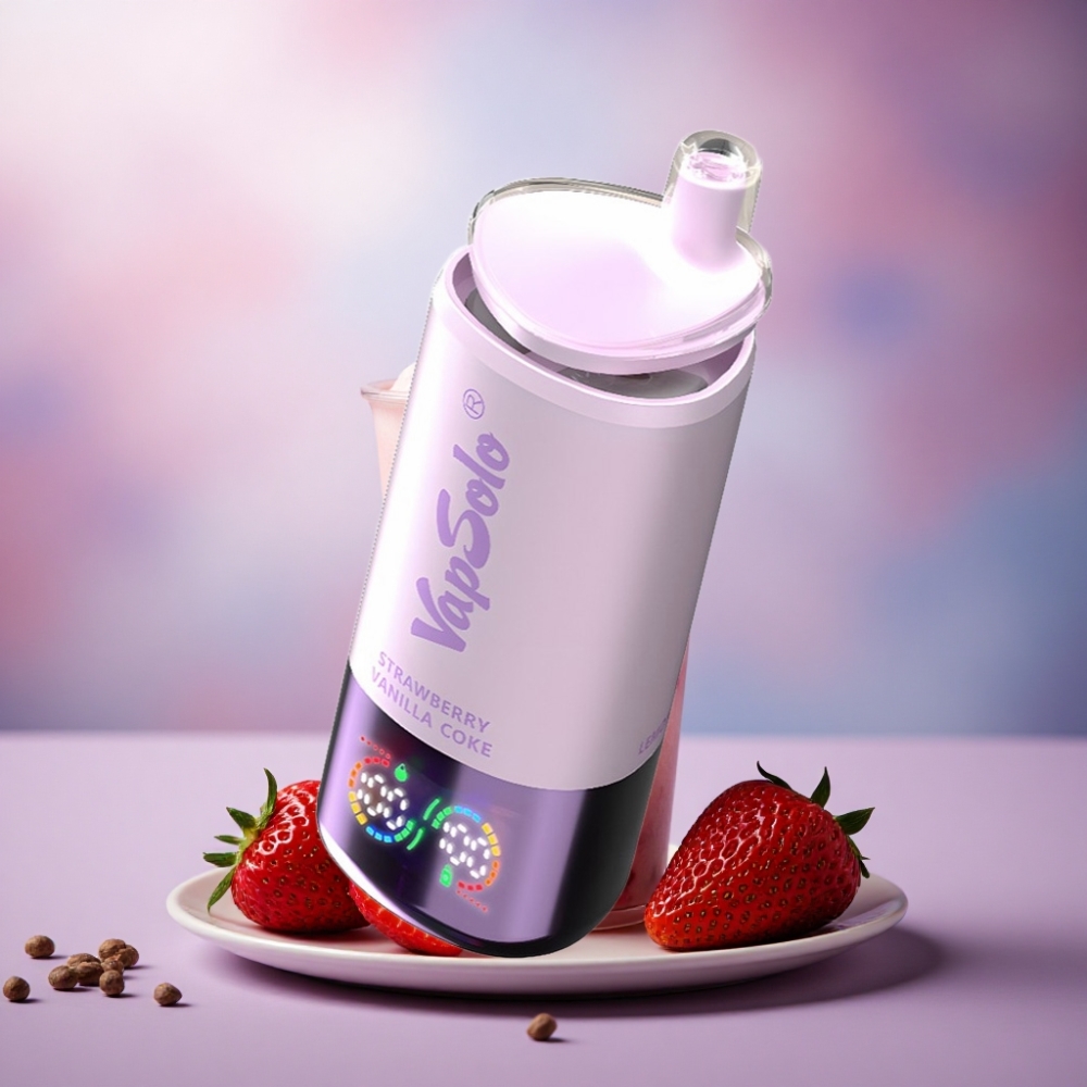 Vapsolo Triple 30000 Puffs Coca-Cola Morango Baunilha com E-Líquido de 40ml e Tipo-C