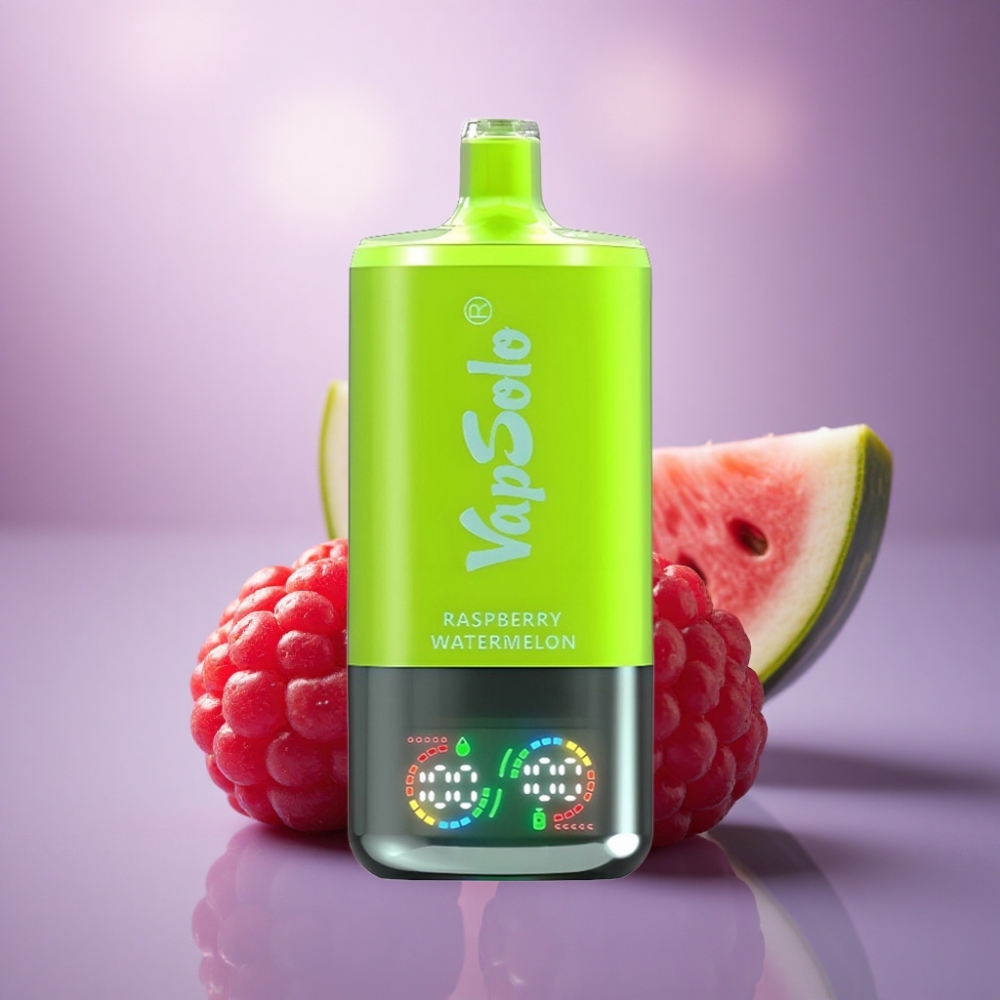 Vapsolo Triple 30000 Puffs Framboesa Melancia 40ml 20mg Nicotina Tipo-C