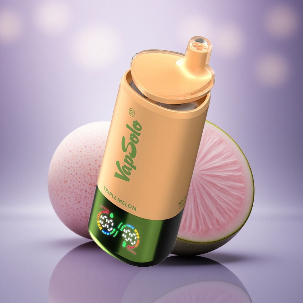Vapsolo Triple 30000 Puffs Melão Triplo 40ml 20mg Nicotina Tipo-C