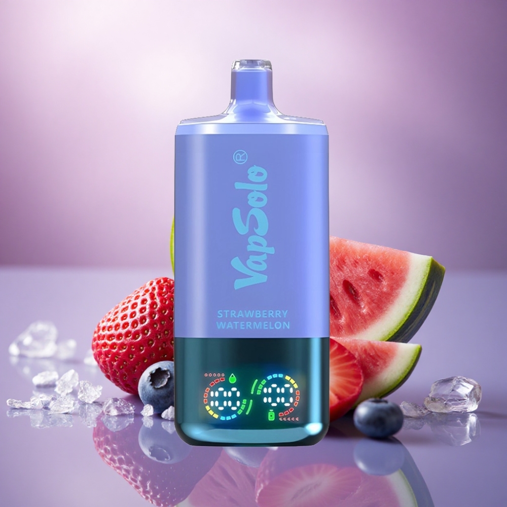Vapsolo Triple 30000 Puffs Morango Melancia & Mirtilo Gelo com 40ml de E-Líquido e 20 mg/ml de Nicotina